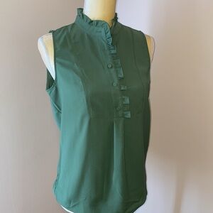 J. CREW Ruffle Button Blouse size 2